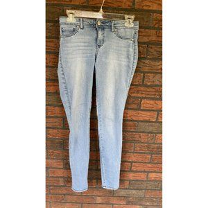 Blue Spice Jeans Size 3 Stretch Skinny Blue Jeggings Mock Front Pockets Pants